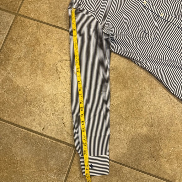Ralph Lauren Stripe Button Up Dress Top - Picture 3 of 4